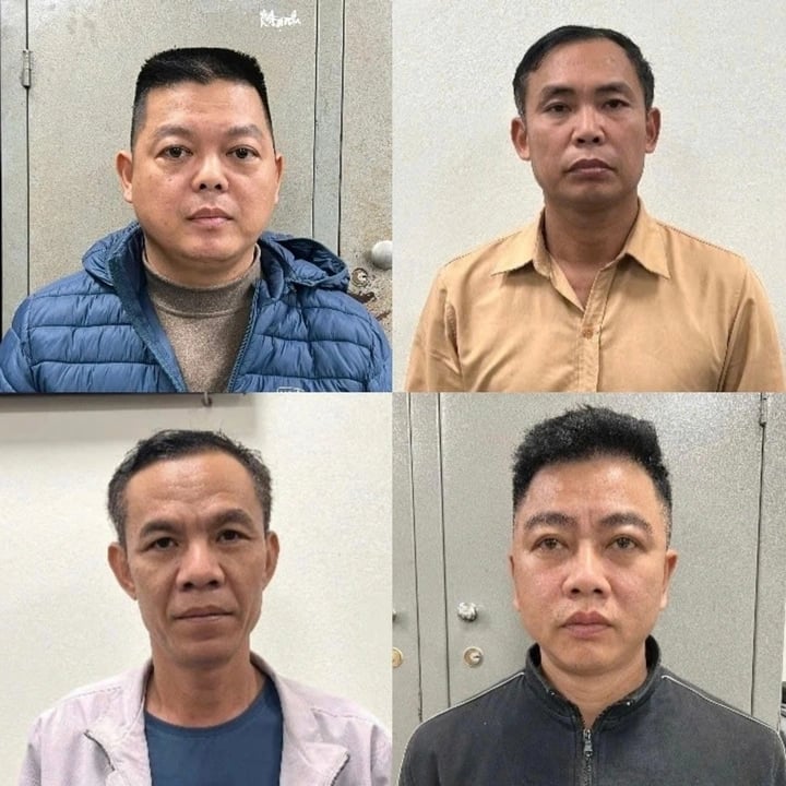 Nhóm đối tượng lừa bán thiên thạch giả. Ảnh: Công an tỉnh Bắc Ninh.