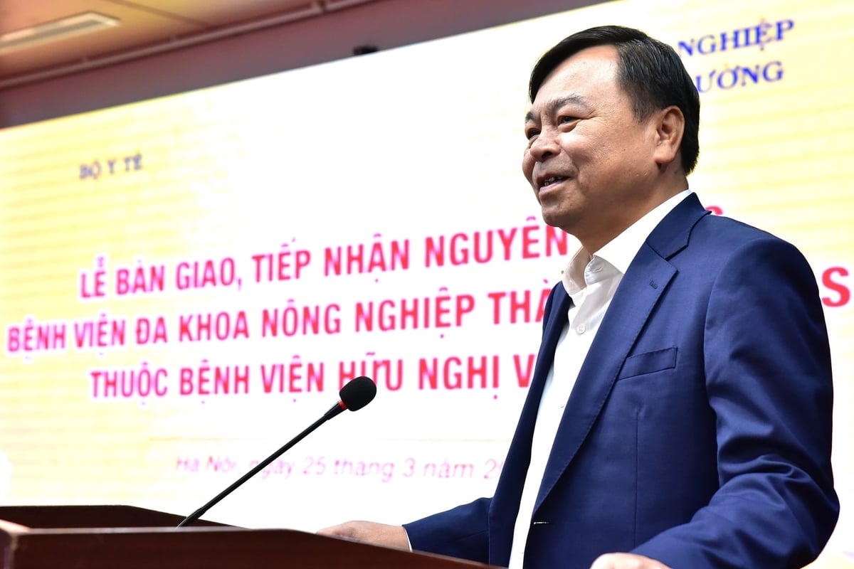 Thứ trưởng Nguyễn Hoàng Hiệp cho rằng cơ duyên sẽ là nền tảng cho sự gắn kết bền vững 2 đơn vị. Ảnh: Trung Hiếu.