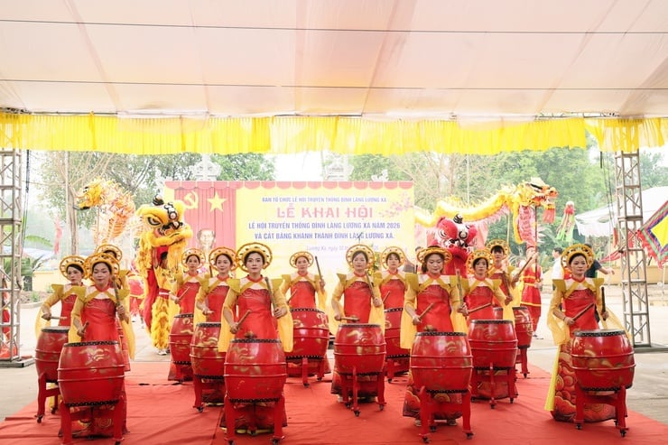 Lễ khai hội Đình làng Lương Xá năm 2026. Ảnh: Thanh Vân