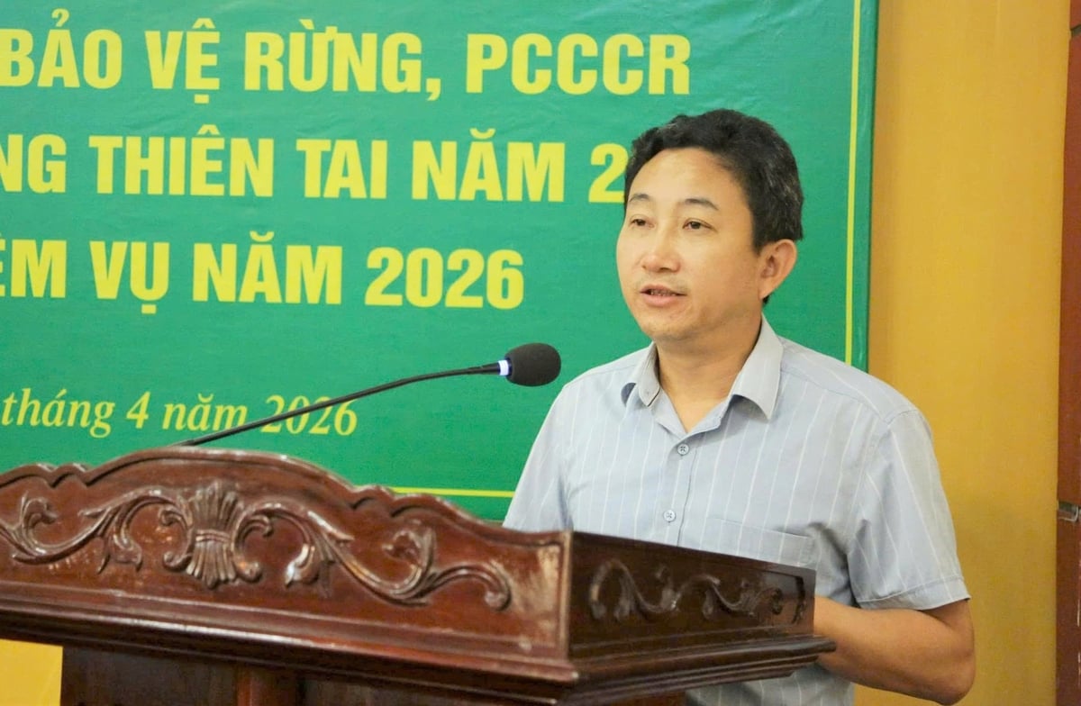 Ông Trần Đức Bá, Giám đốc Đài khí tượng thủy văn Hà Tĩnh dự báo, năm nay số ngày nắng nóng tăng gần gấp đôi so với năm 2025. Ảnh: T.Nga.