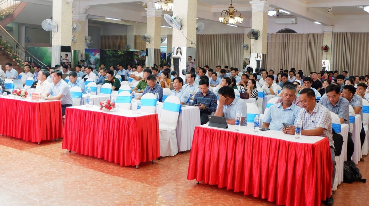 Hội nghị thu hút sự tham dự của gần 300 đại biểu là lãnh đạo các sở, ban, ngành, công chức của 102 xã, phường và đại diện doanh nghiệp trên địa bàn tỉnh. Ảnh: Sở NN-MT Đắk Lắk.