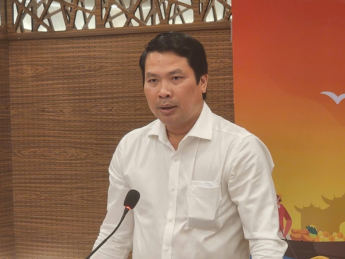 Ông Hà Vũ Sơn - Giám đốc Sở Công Thương TP. Cần Thơ phát biểu tại buổi họp báo. Ảnh: Văn Vũ.