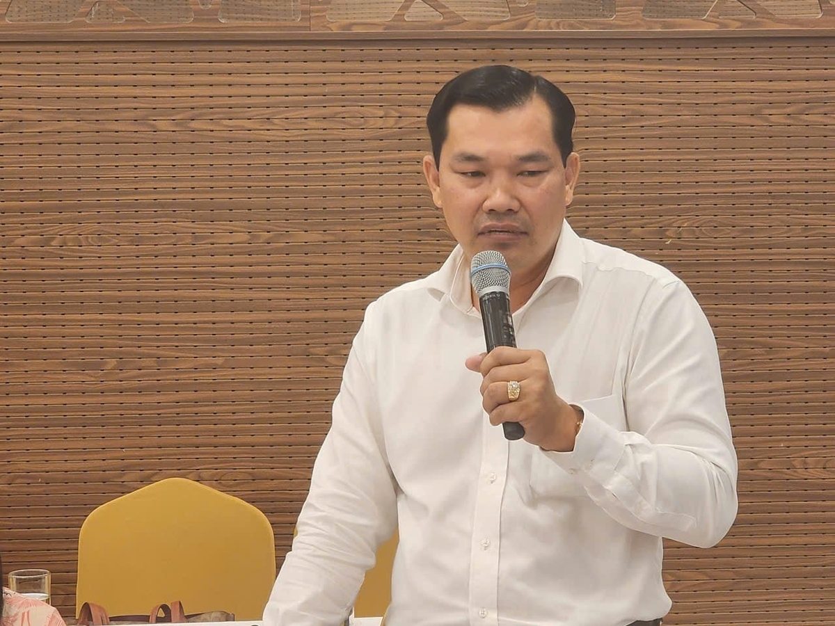 Ông Lê Minh Tuấn - Phó Giám đốc Sở Văn hóa, Thể thao và Du lịch TP. Cần Thơ phát biểu về kế hoạch gắn kết sự kiện với phát triển du lịch. Ảnh: Văn Vũ.
