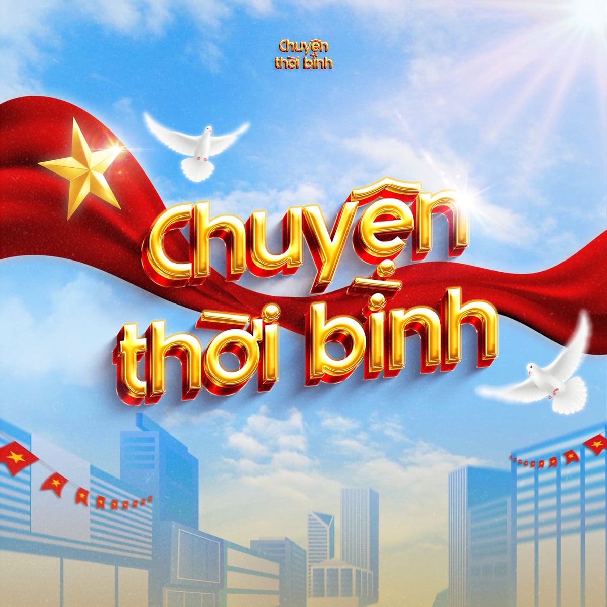 Hình ảnh bộ nhận diện của dự án 'Chuyện thời bình'. Ảnh: BTC.