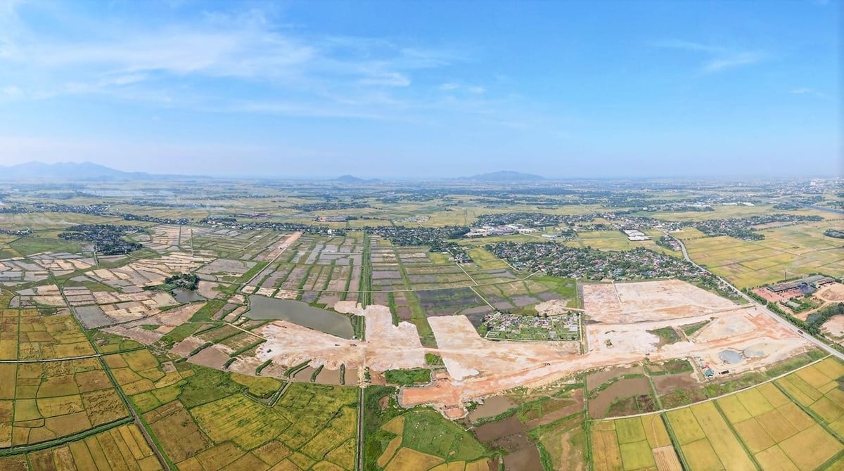 Các dự án trọng điểm ngoài ngân sách thực hiện trên địa bàn Hà Tĩnh hầu hết đang GPMB. Ảnh: Hưng Phúc.