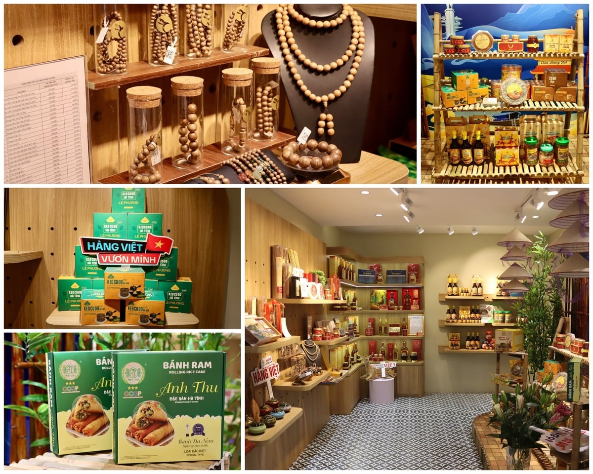 Các sản phẩm được trưng bày tại Chương trình đều được chuẩn hóa về bao bì, nhãn mác, thông tin và truy xuất nguồn gốc, đáp ứng yêu cầu của các hệ thống phân phối hiện đại. Ảnh: Bá Trung.