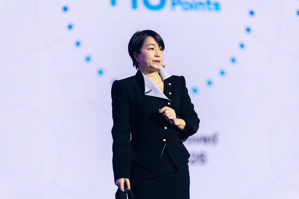 Bà Nguyễn Thị Phương - Tổng giám đốc WinCommerce chia sẻ về chiến lược hiện đại hóa hạ tầng bán lẻ của Masan. Ảnh: MS.