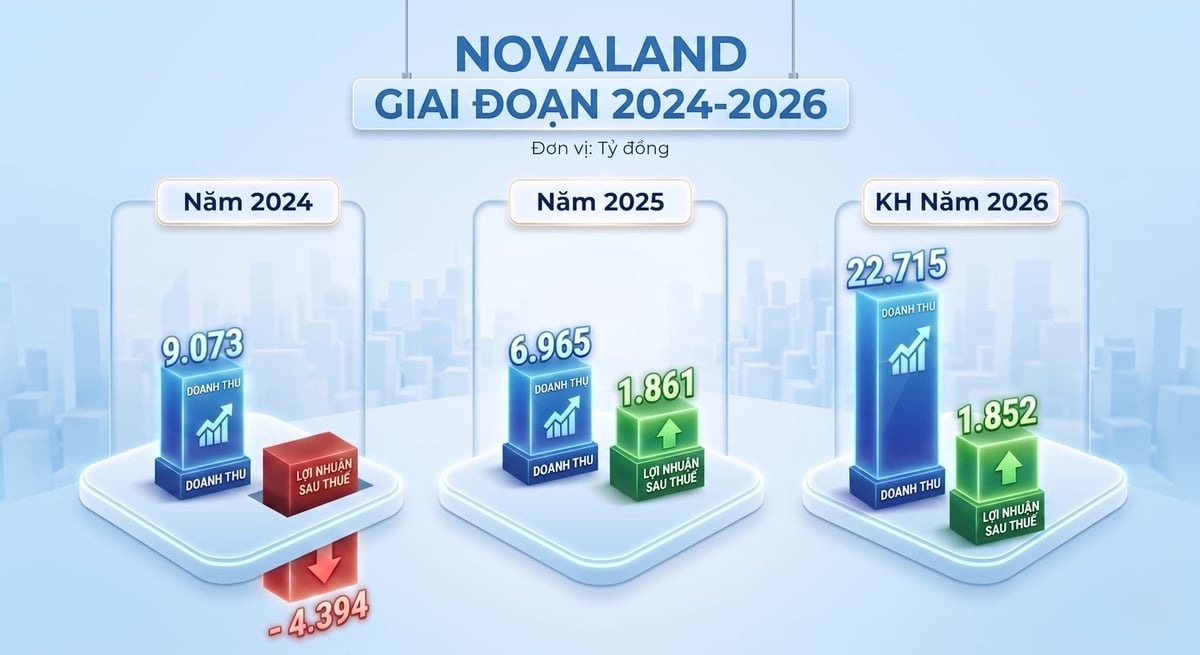 Kế hoạch kinh doanh bứt phá của Novaland năm 2026. Ảnh: BH.