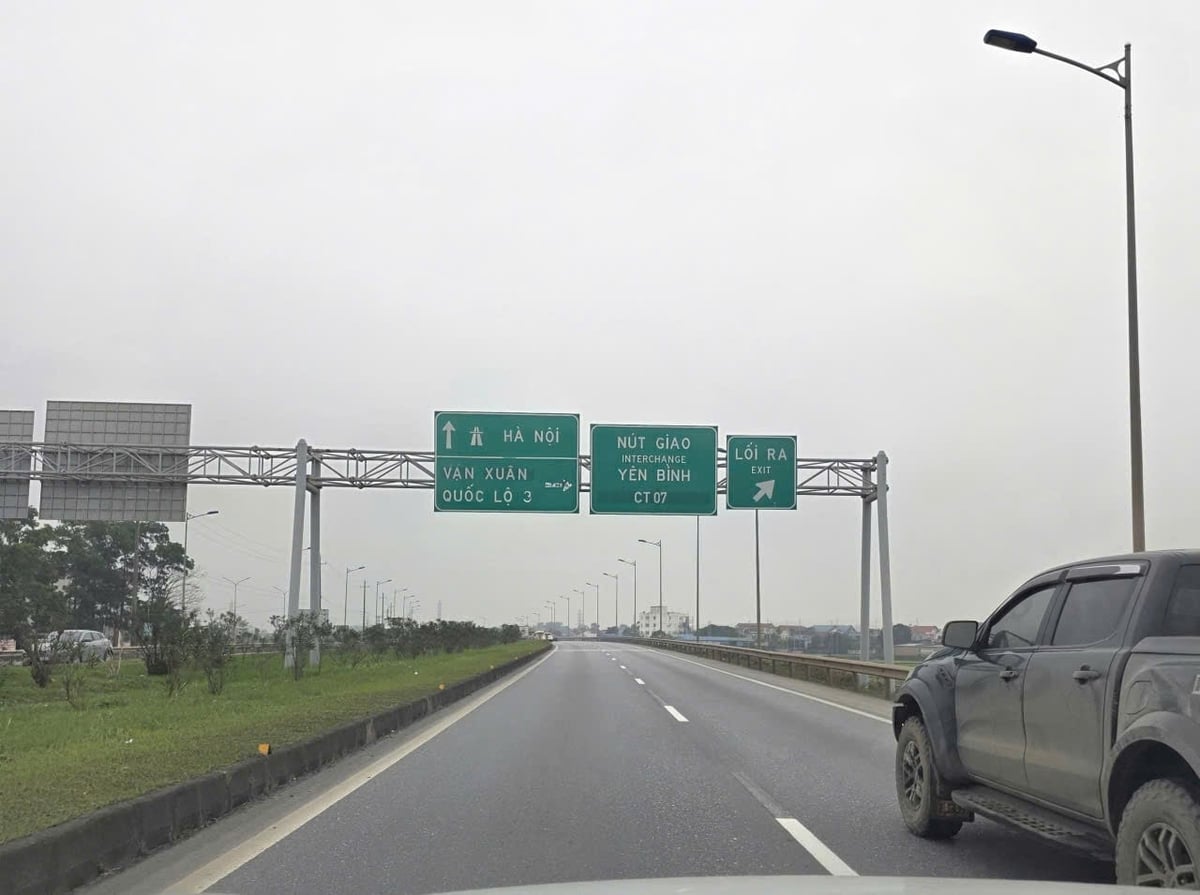 Dự án đầu tư xây dựng hoàn chỉnh cao tốc CT.07 đoạn Hà Nội - Thái Nguyên - Chợ Mới có tổng mức đầu tư khoảng 19.000 tỷ đồng, quy mô 4-6 làn xe. Ảnh Xuân Vũ.