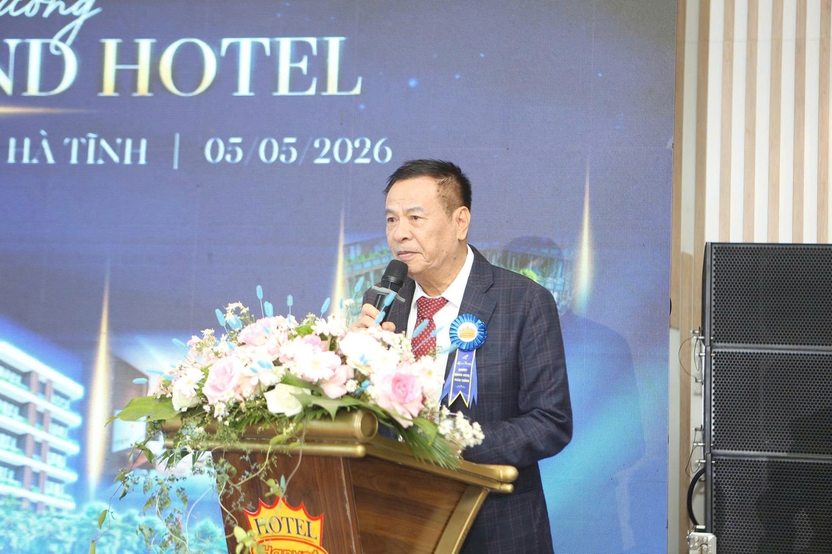 Chủ tịch HĐQT kiêm Tổng Giám đốc Công ty Hanvet Nguyễn Hữu Vũ phát biểu tại buổi lễ. Ảnh: T.Nga.