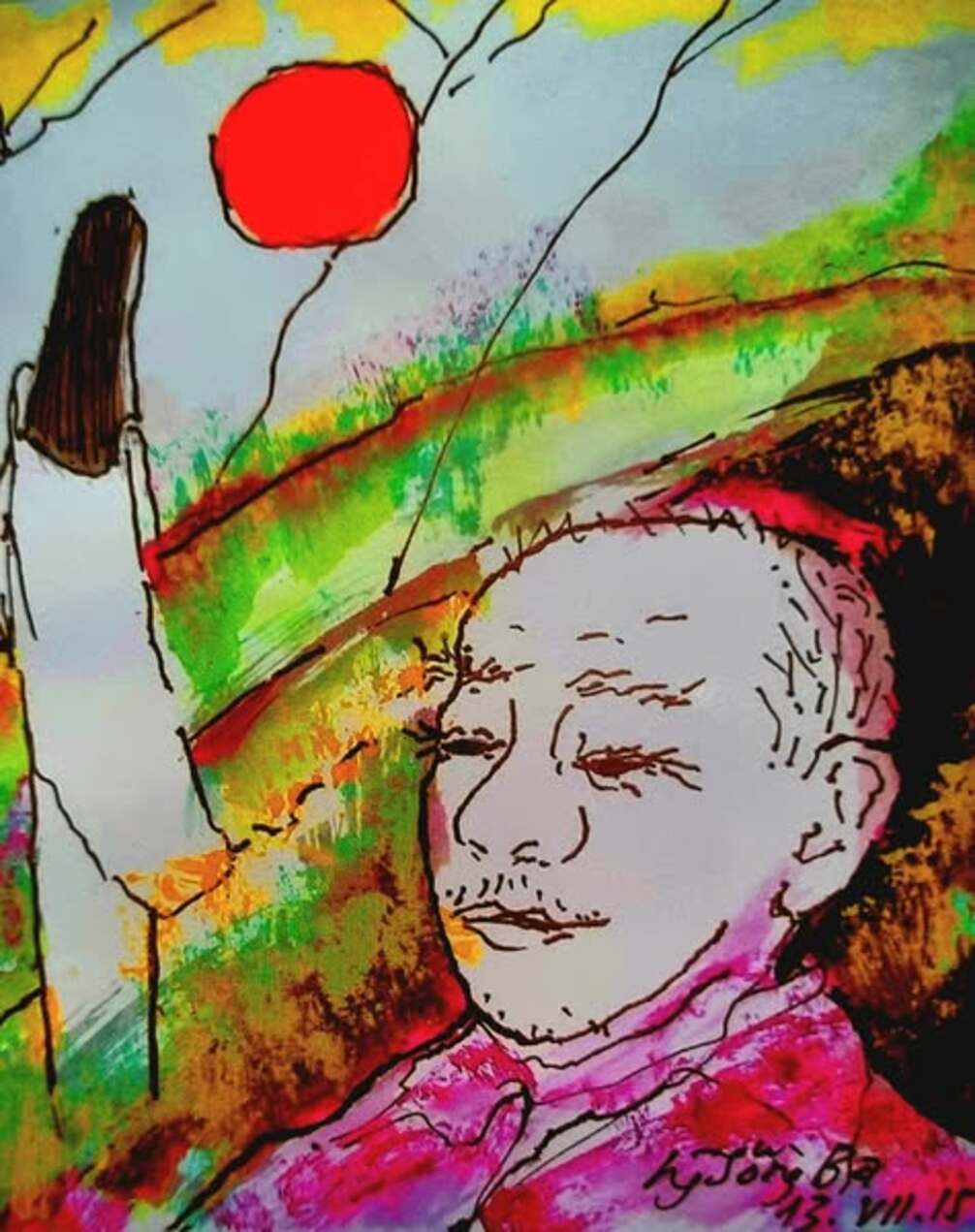 Mối tình 'Ngày xưa Hoàng Thị' qua nét vẽ họa sĩ Nguyễn Sông Ba.