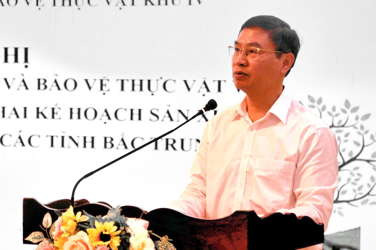Ông Nguyễn Quý Dương, Phó Cục trưởng Cục Trồng trọt và Bảo vệ thực vật chỉ đạo hội nghị. Ảnh: Việt Khánh.