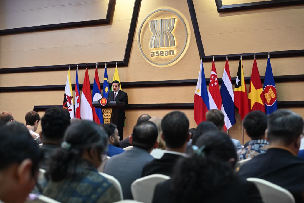 ASEAN Secretary-General Kao Kim Hourn speaks at the event. Photo: ASEAN.org.