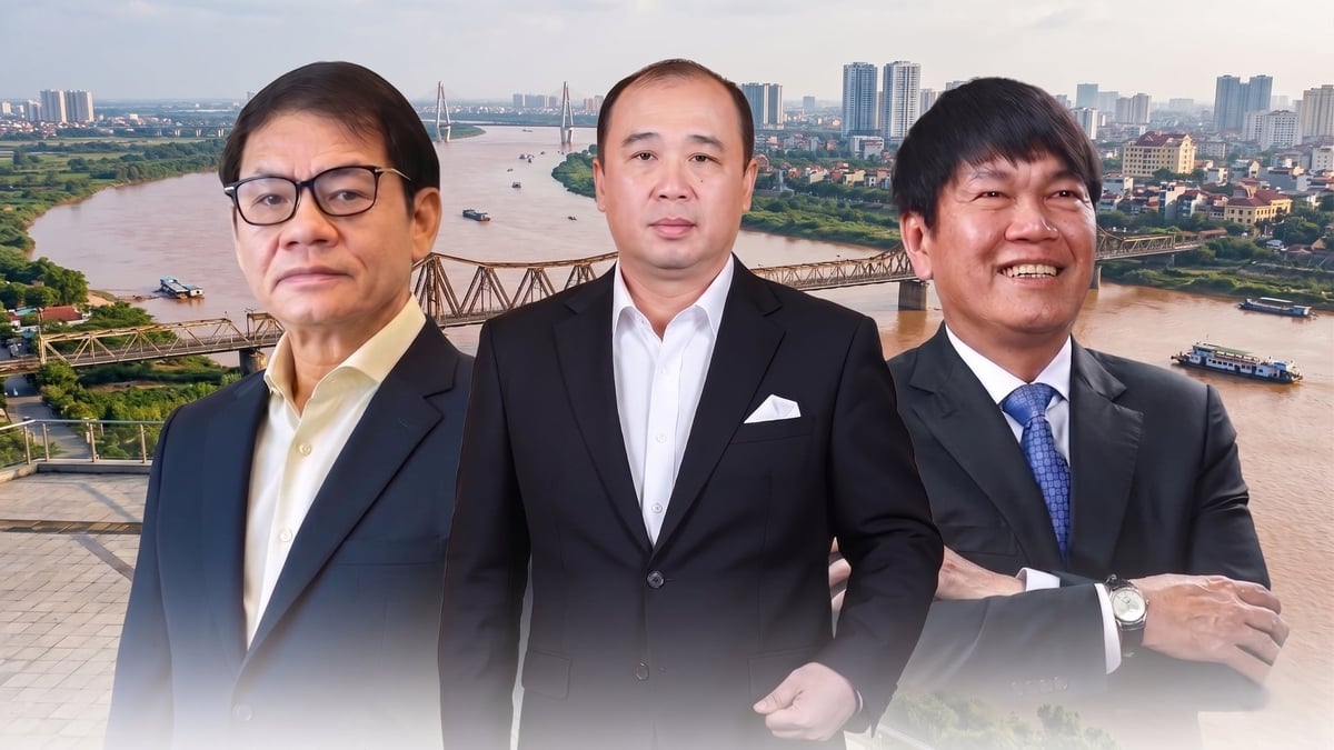 Từ trái qua phải: Chủ tịch HĐQT Thaco Trần Bá Dương, Chủ tịch HĐQT Đại Quang Minh Trần Đăng Khoa, Chủ tịch HĐQT Hòa Phát Trần Đình Long. Ảnh: BH.