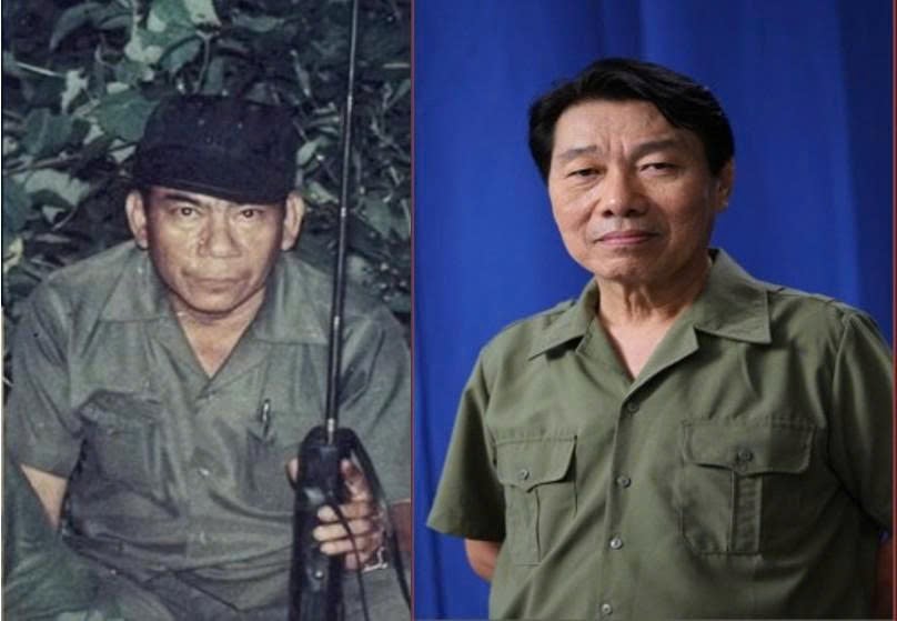 Huỳnh Kiến An (bên phải) sẽ vào vai Anh hùng LLVTND Nguyễn Phước Tân (Hai Tân - trái), trong phim truyền hình 'Kế hoạch CM12'. Ảnh: Đoàn phim cung cấp.