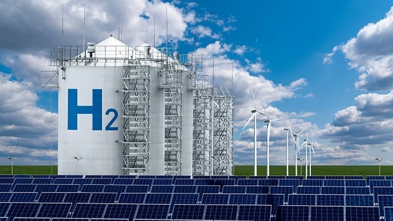 Hydrogen xanh đang trở thành hướng đi chiến lược trong quá trình giảm phát thải carbon. Ảnh: Báo Chính phủ. 
