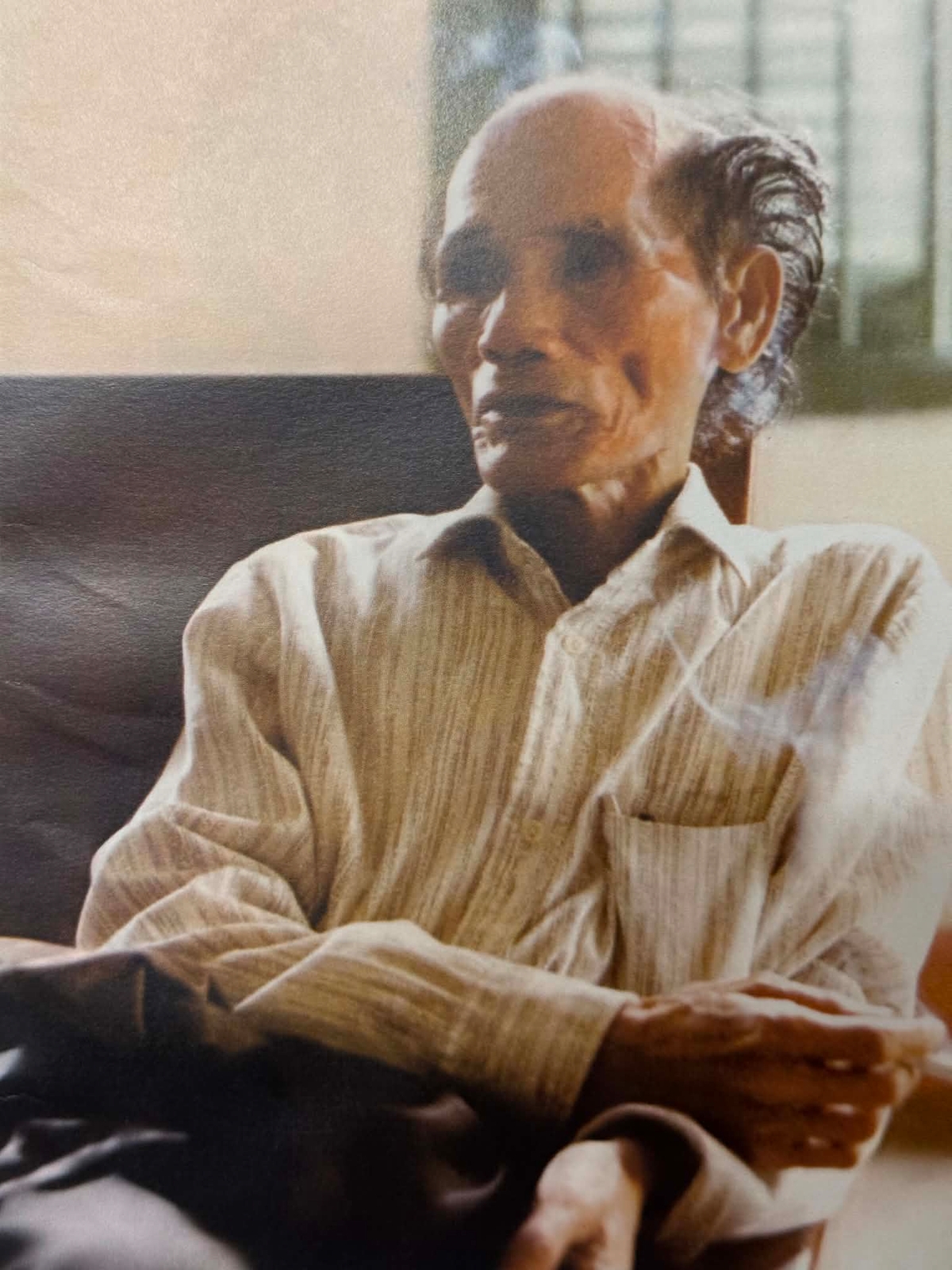 Nhà thơ Lưu Trọng Lư năm 1990. Ảnh: Trình Quang Phú.