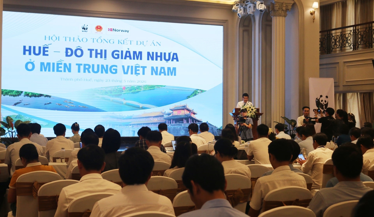 Tổng kết Dự án ‘Huế - Đô thị giảm nhựa ở miền Trung Việt Nam’ (Dự án TVA) giai đoạn 2021 - 2026. Ảnh: Văn Dinh.