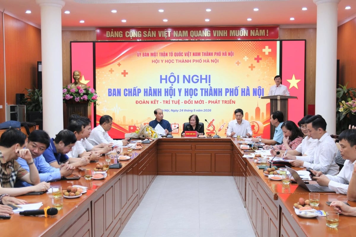 TS.BS Nguyễn Trọng Diện phát biểu tại hội nghị. Ảnh: SYT.