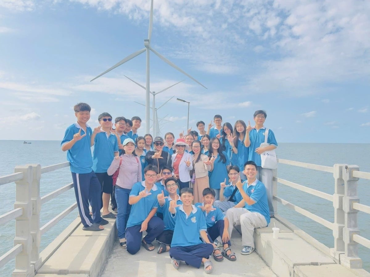 Notably, wind power projects in Ca Mau have joined the international carbon credit market, opening up new opportunities for the green, low-emission economy. Photo: Hoa Binh 1 Wind Power.