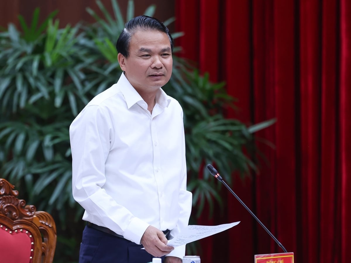 Bộ trưởng, Chủ nhiệm VPCP Đặng Xuân Phong phát biểu tại cuộc làm việc. Ảnh: Nhật Bắc. 