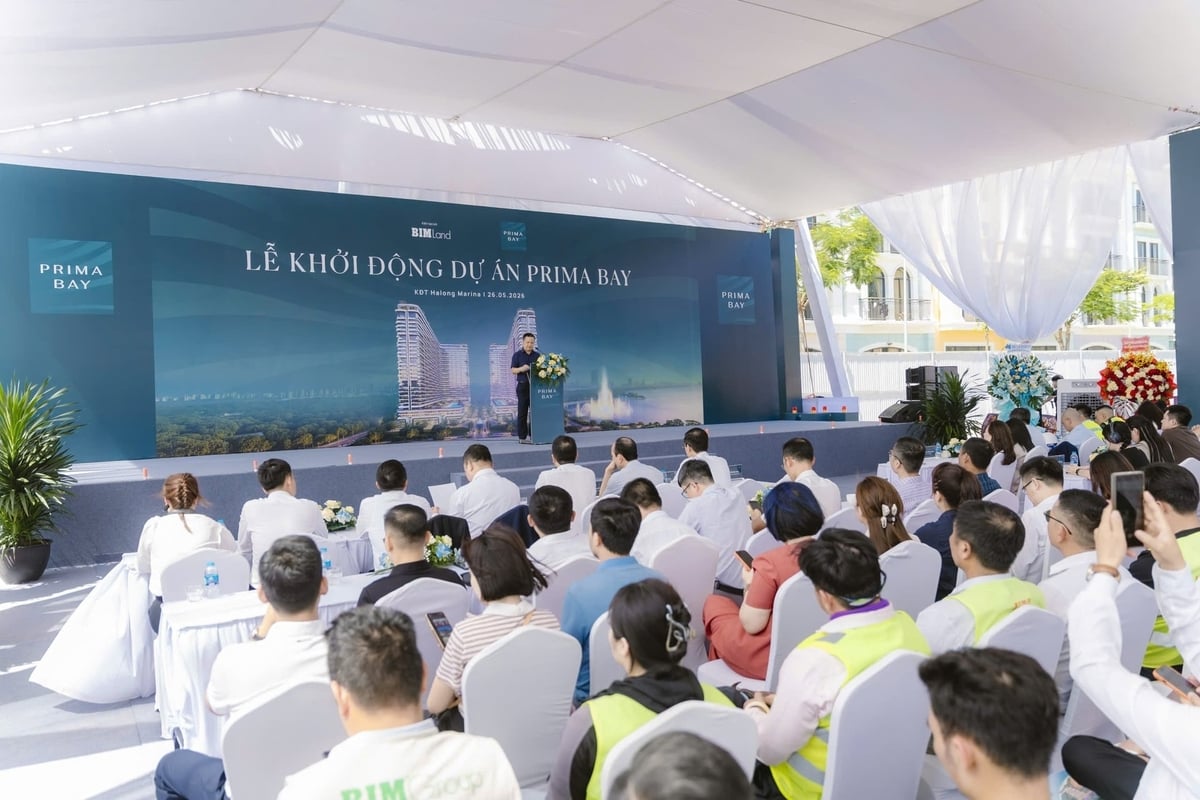 Ông Nguyễn Văn Tính - Phó Tổng Giám đốc phụ trách địa bàn Quảng Ninh Tập đoàn BIM phát biểu tại sự kiện. Ảnh: Thu Thủy. 