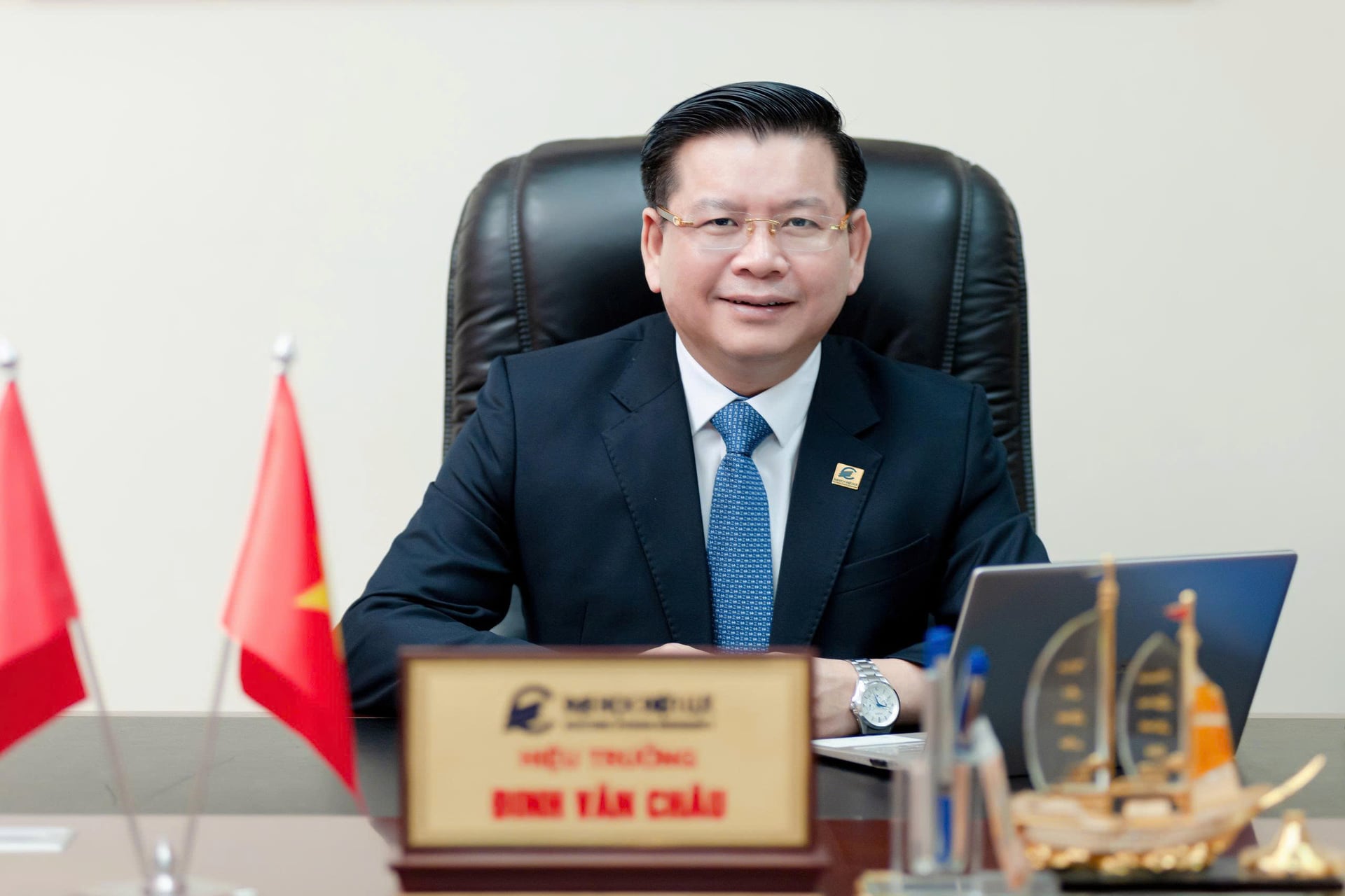 PGS.TS Đinh Văn Châu, Hiệu trưởng Trường Đại học Điện lực. Ảnh: EPU. 