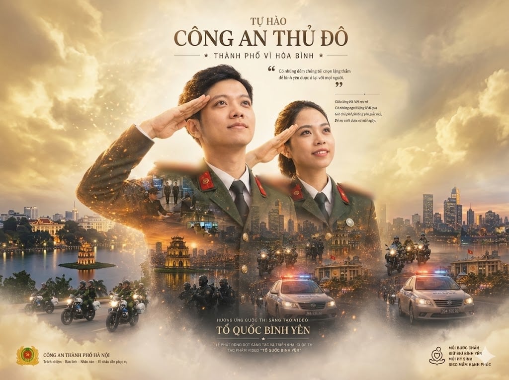 Thông qua cuộc thi, Công an TP Hà Nội mong muốn lan tỏa những hình ảnh đẹp, những câu chuyện ý nghĩa về người chiến sỹ Công an nhân dân. Ảnh: Công an TP Hà Nội.