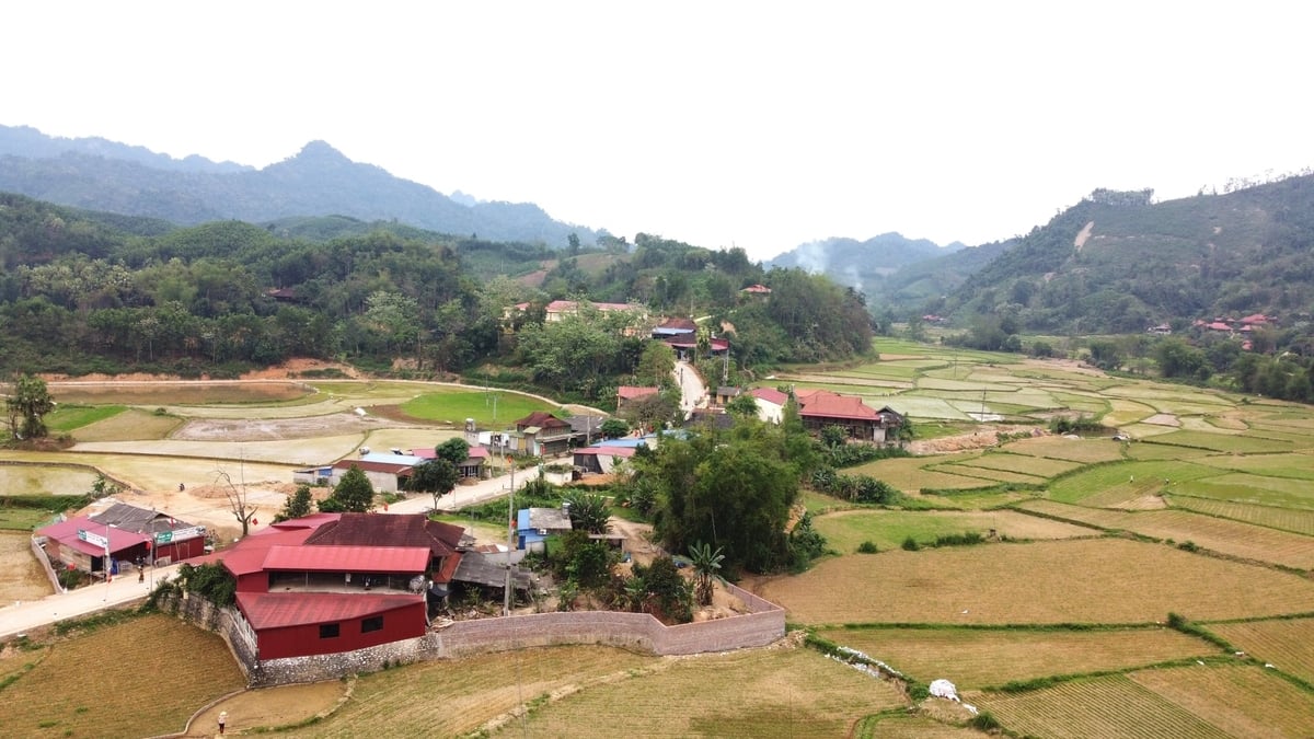 Trung tâm xã Nghinh Tường, tỉnh Thái Nguyên. Ảnh: Ngọc Tú.