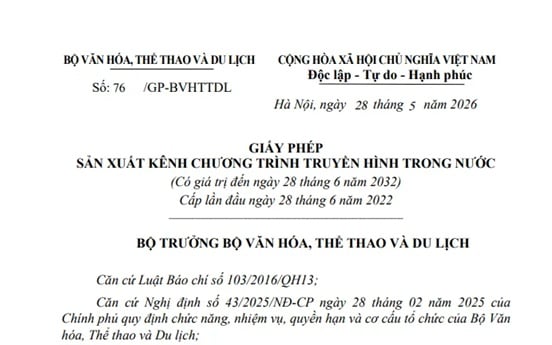 VTV8 chính thức trở thành kênh truyền hình quốc gia về Văn hóa, Di sản, Lịch sử và Du lịch theo giấy phép mới
