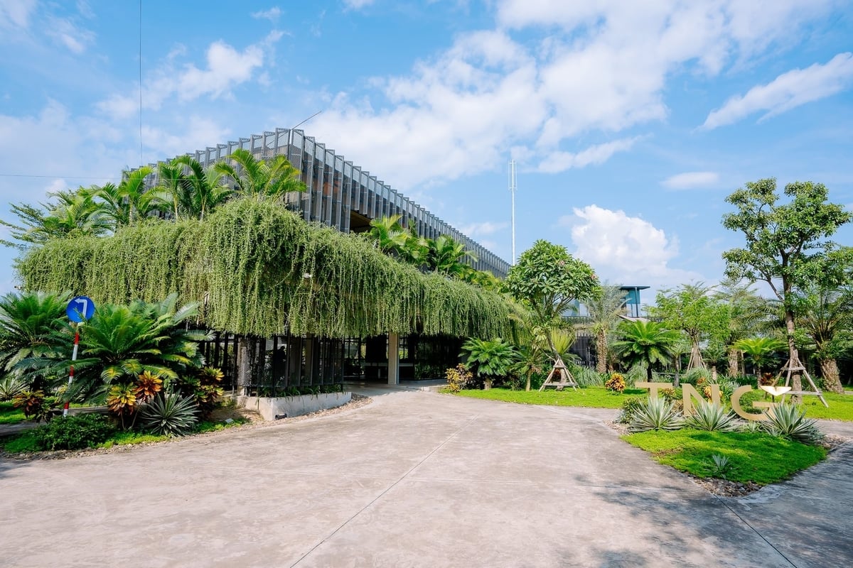 Nhà điều hành TNG Sơn Cẩm (phường Quan Triều, tỉnh Thái Nguyên). Ảnh: Quang Linh.