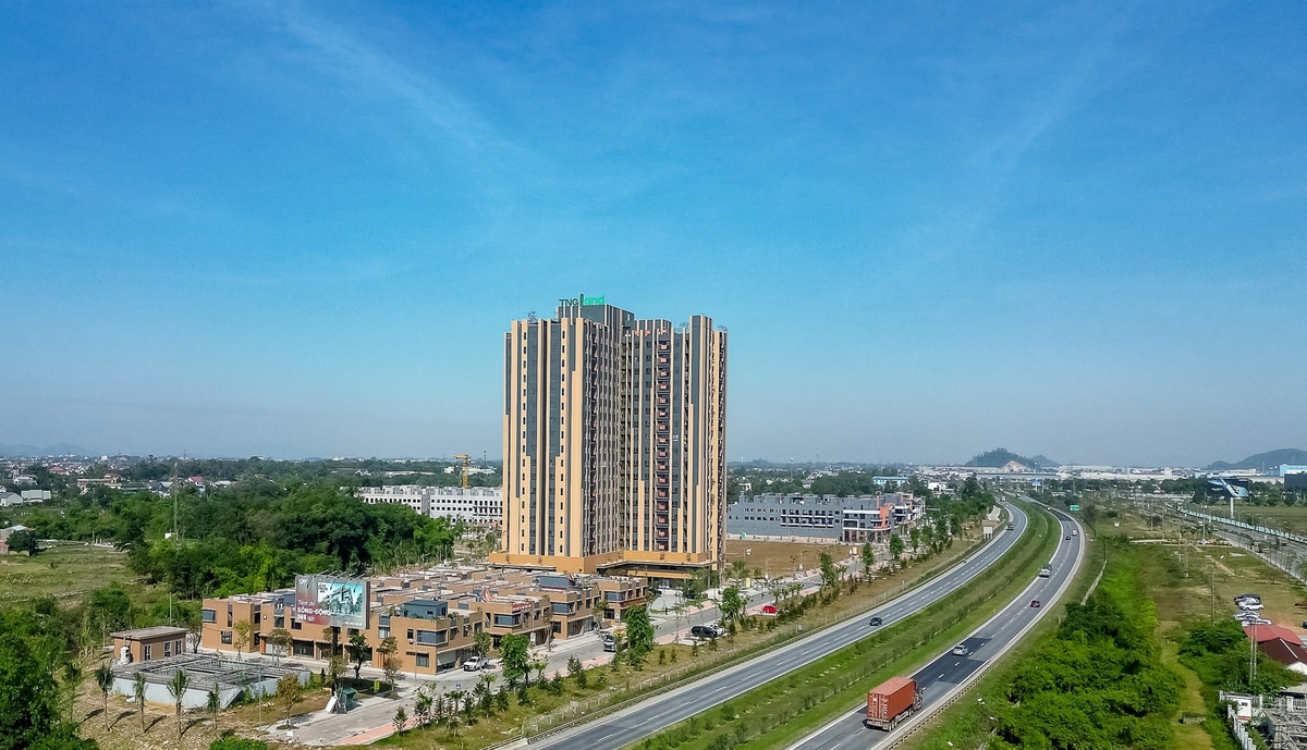 Khu đô thị Homie City, phường Vạn Xuân, tỉnh Thái Nguyên do TNG Land làm chủ đầu tư. Ảnh: Quang Linh.