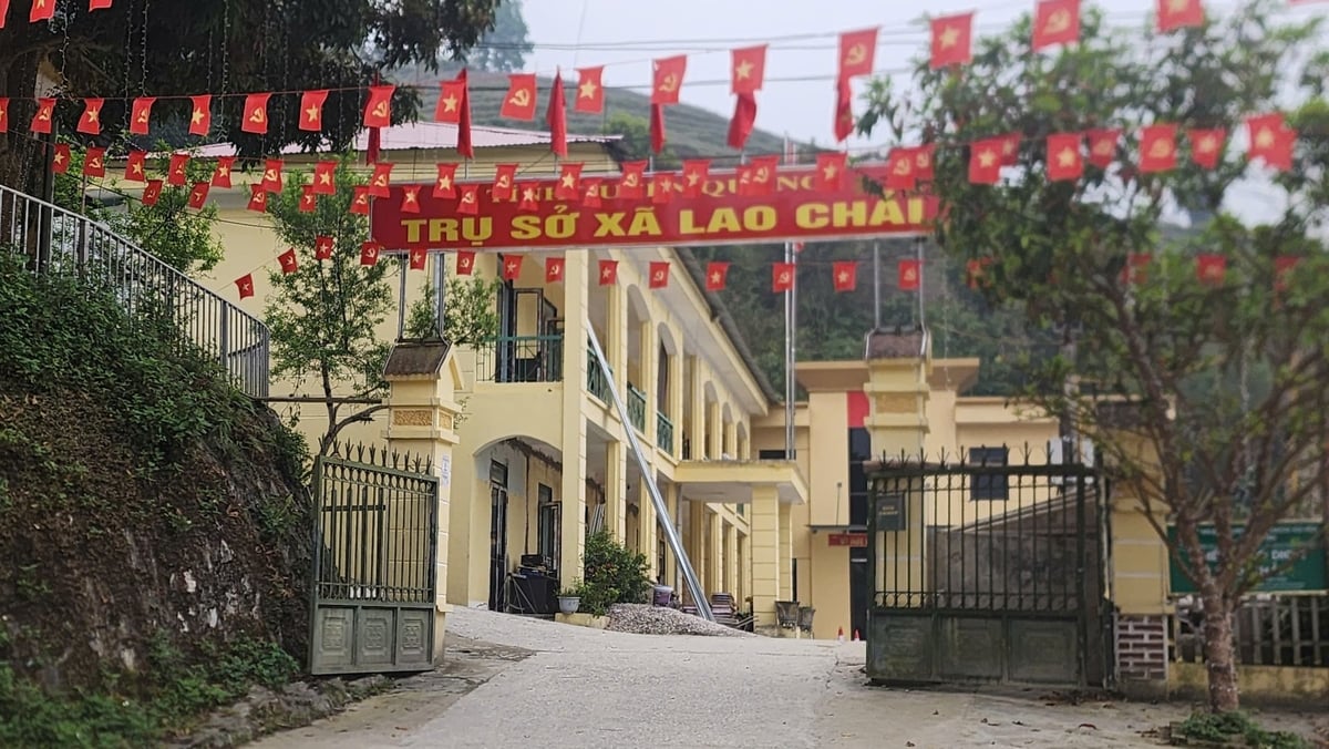 Trụ sở UBND xã Lao Chải, tỉnh Tuyên Quang. Ảnh: Hà Thúy. 
