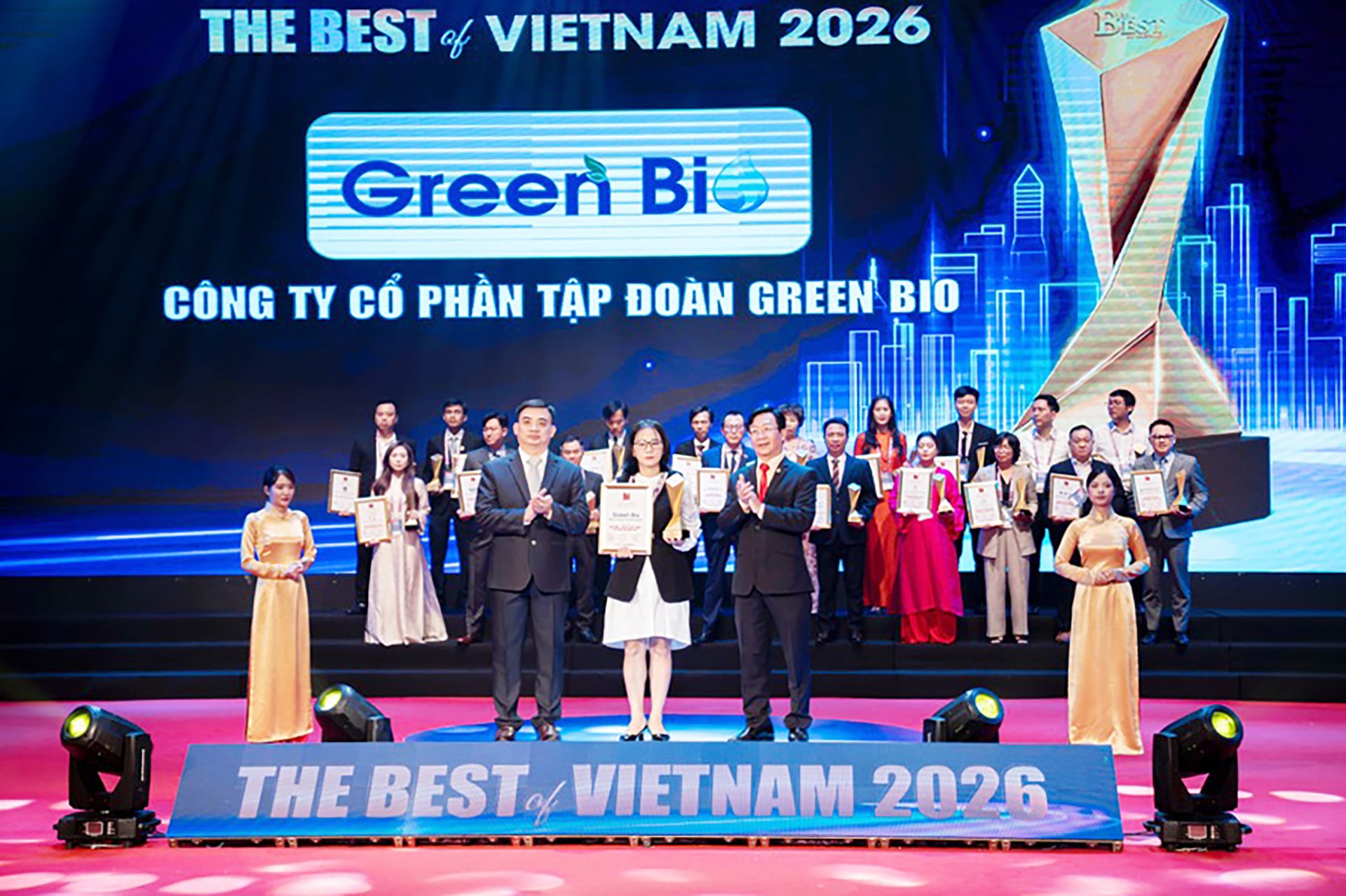 Tập đoàn Green Bio vừa được trao tặng giải thưởng 'Thương hiệu Nông nghiệp xanh tiêu biểu Việt Nam'.