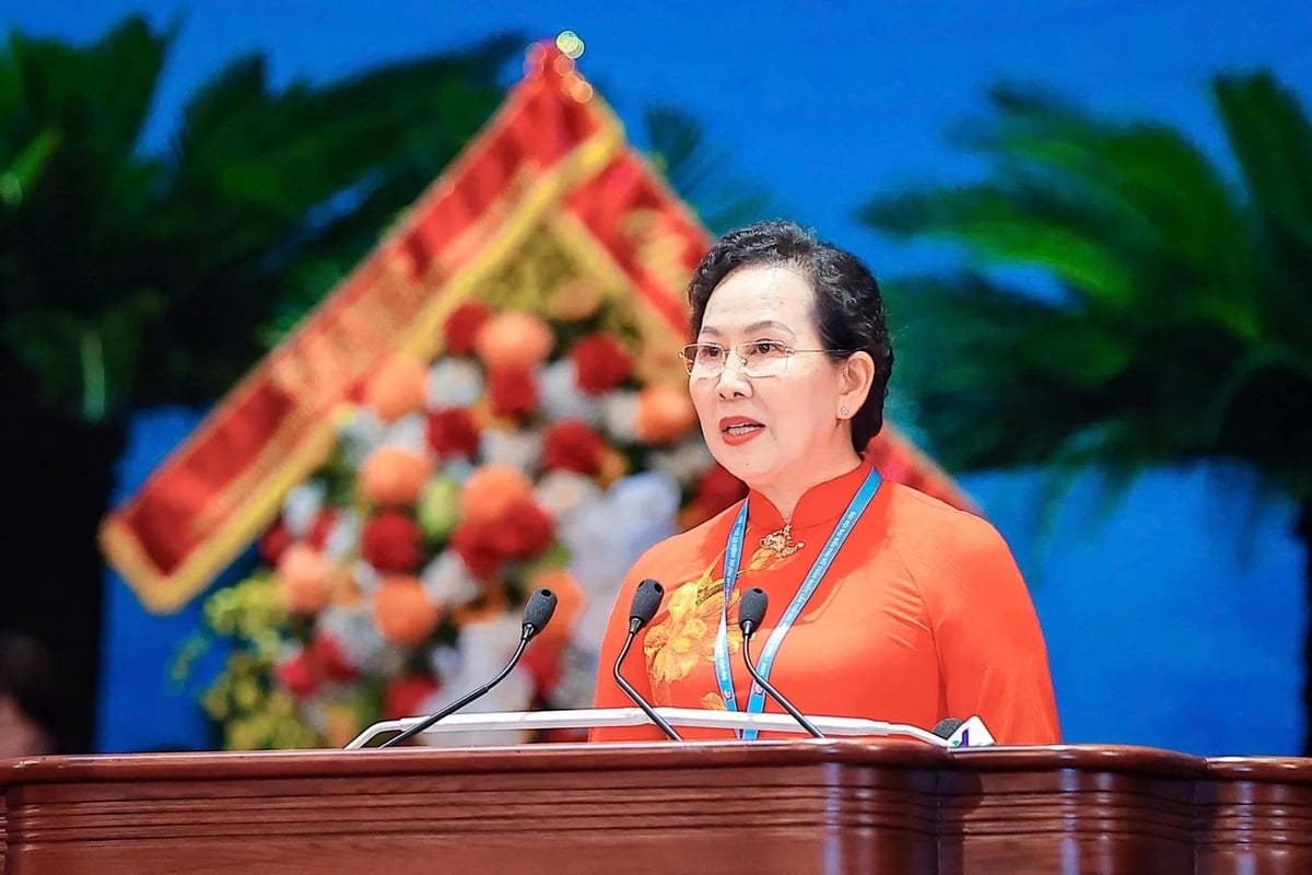 Bà Lê Thị Thủy tái cử Chủ tịch Hội nhiệm kỳ 2026-2031. Ảnh: Hoài Nam.
