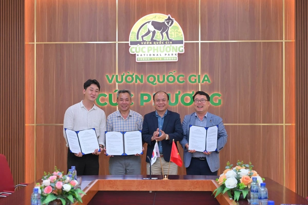 Việt Nam - Hàn Quốc ký thỏa thuận chiến lược về cứu hộ động vật tại Vườn quốc gia Cúc Phương. Ảnh: Cúc Phương.