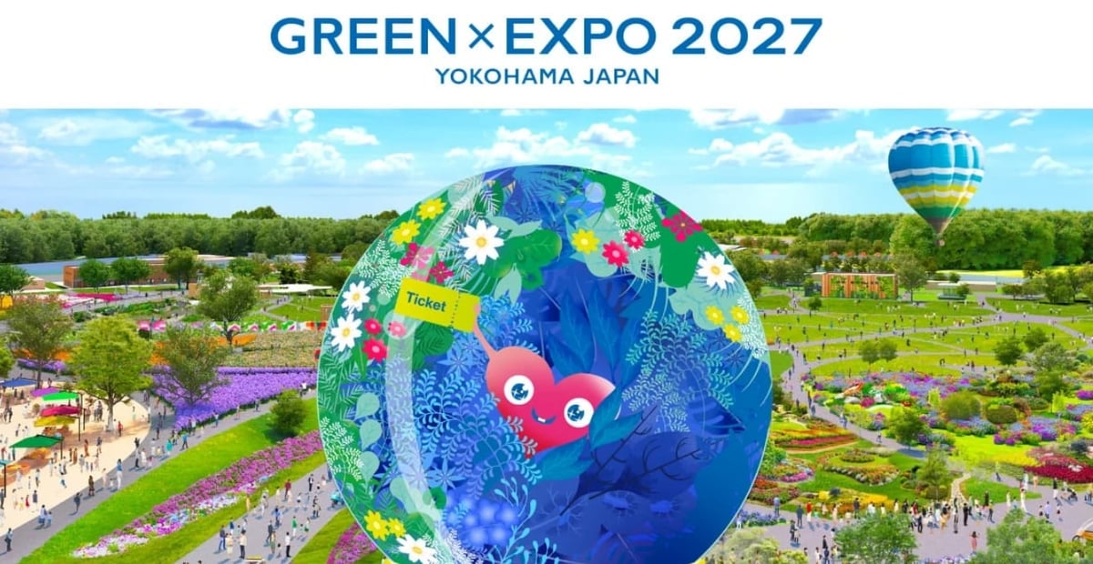 Triển lãm GREEN EXPO 2027 sẽ diễn ra tại Yokohama (Nhật Bản) từ ngày 19/3-26/9/2027. Ảnh: Green Expo.