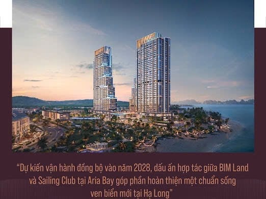 Toàn cảnh dự án Aria Bay. Ảnh: Bim Group. 