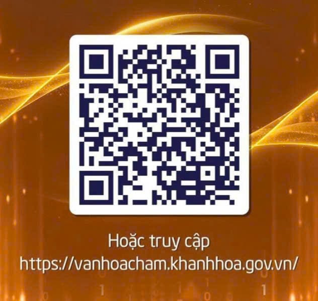 Thông qua mã QR, du khách có thể tiếp cận nội dung di sản văn hóa Chăm theo nhiều hình thức trực quan. Ảnh: Sở VHTH&DL.