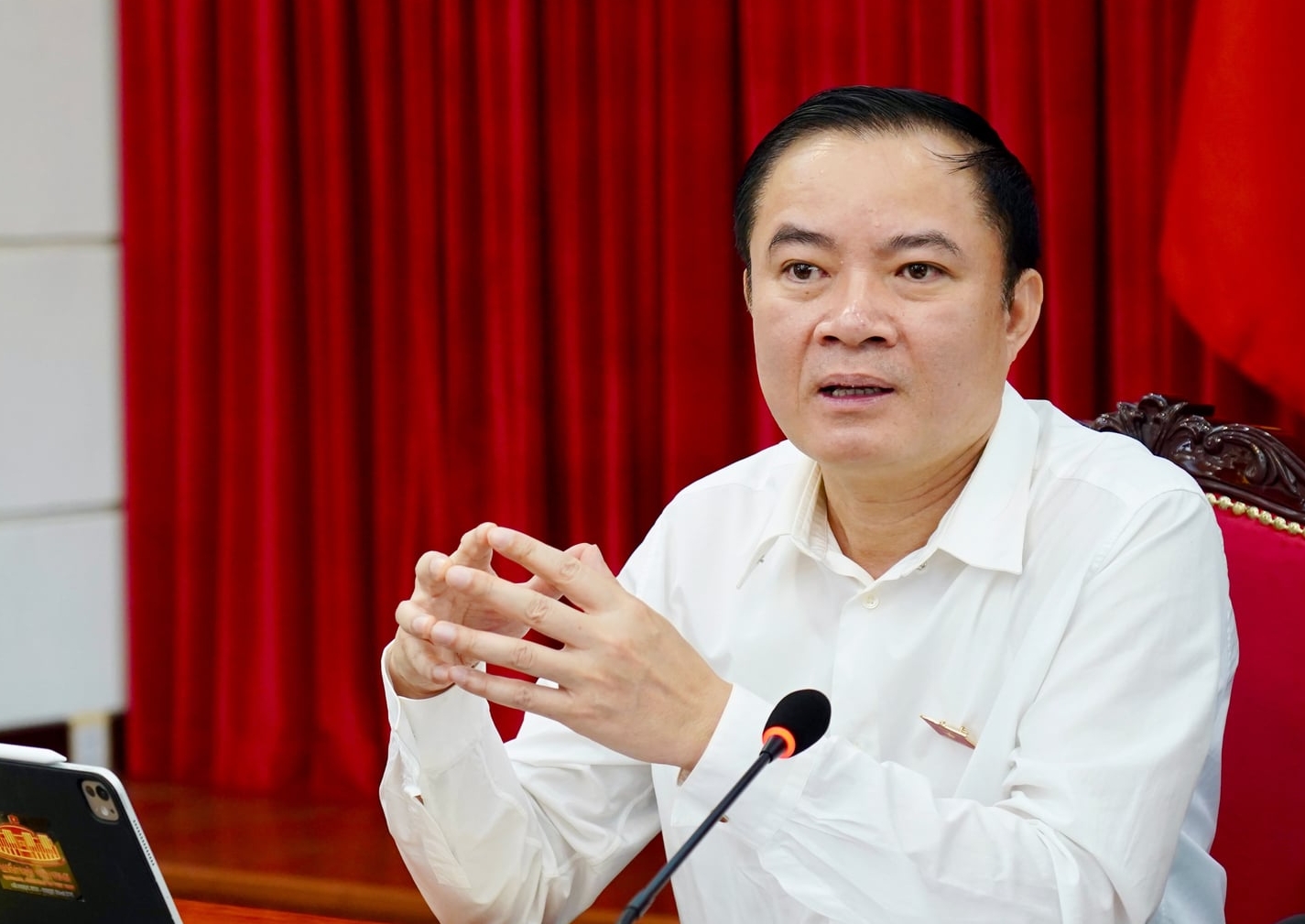 Chủ tịch HĐTV Petrovietnam Lê Ngọc Sơn bày tỏ kỳ vọng, Luật Dầu khí (sửa đổi) sẽ thực sự 'cởi trói' cho doanh nghiệp. Ảnh: Petrovietnam.