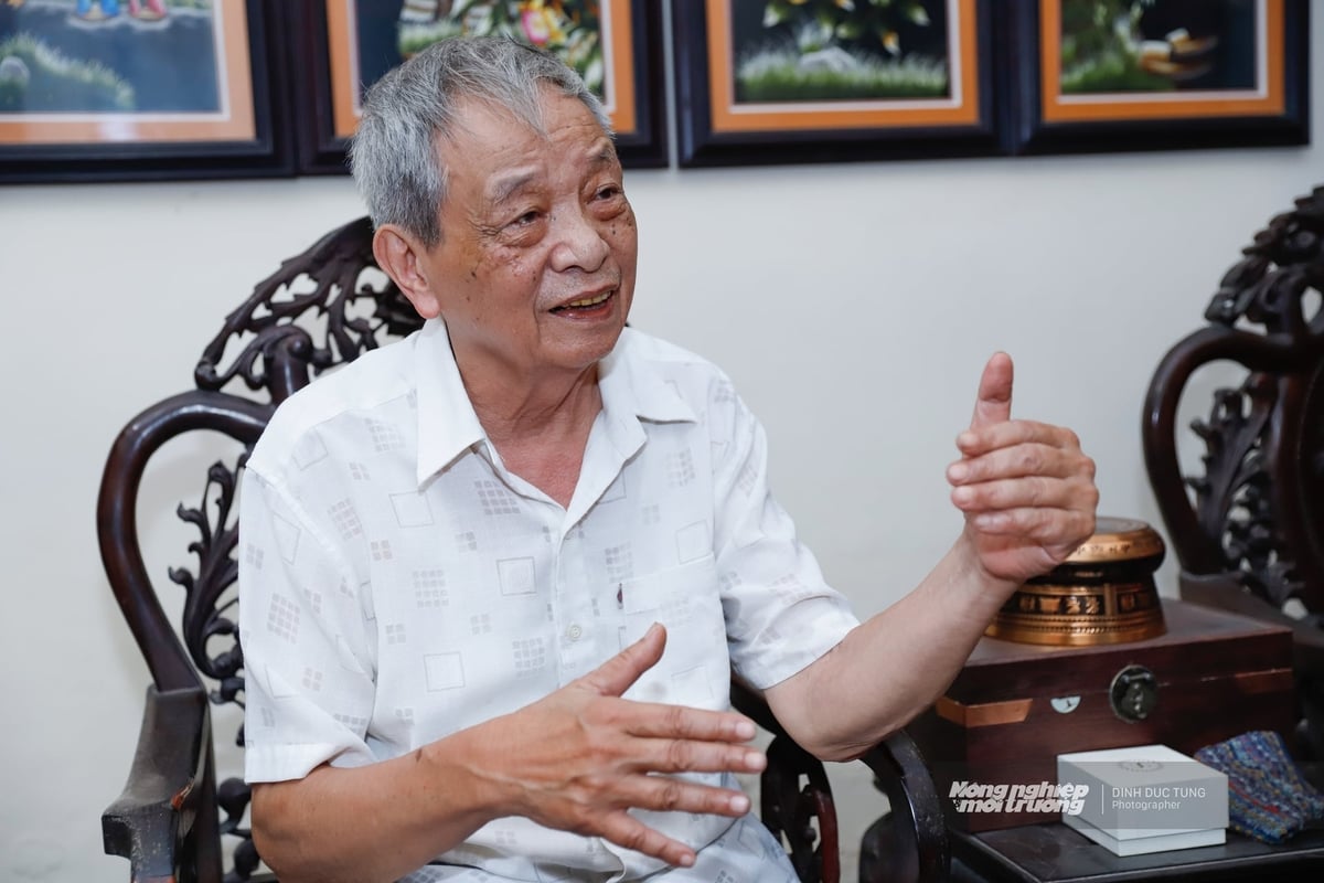 TS. Tạ Quang Ngọc, Nguyên Bộ trưởng Bộ Thủy Sản. Ảnh: Đinh Đức Tùng.
