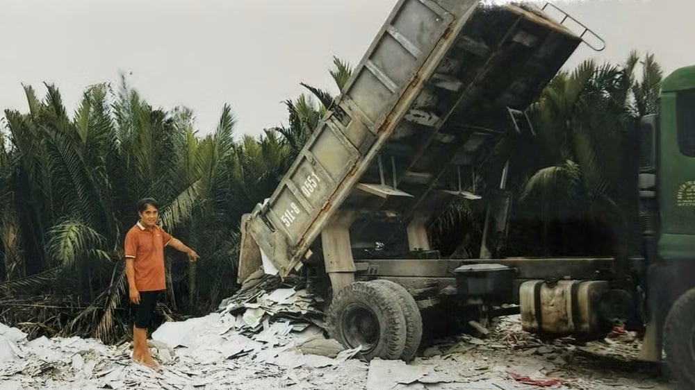 Đối tượng Cường tại hiện trường vụ việc. Ảnh: Công an tỉnh Tây Ninh.