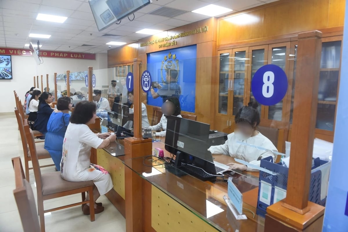 Trung tâm phục vụ hành chính công TP Hà Nội - Chi nhánh số 3. Ảnh: Thành An.