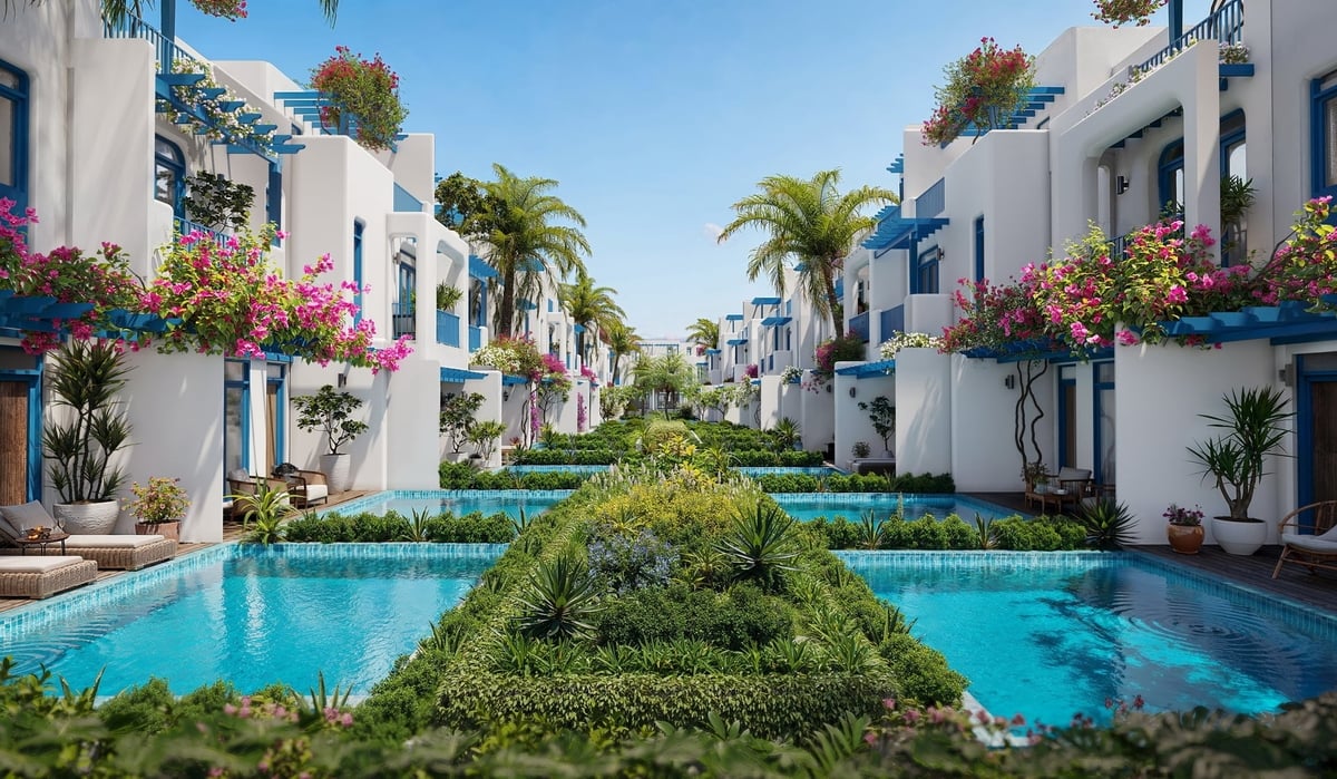 Các sản phẩm nhà phố biển của Sông Town mang đậm chất nghỉ dưỡng với tiện ích nổi bật. Ảnh: KN Cam Ranh.