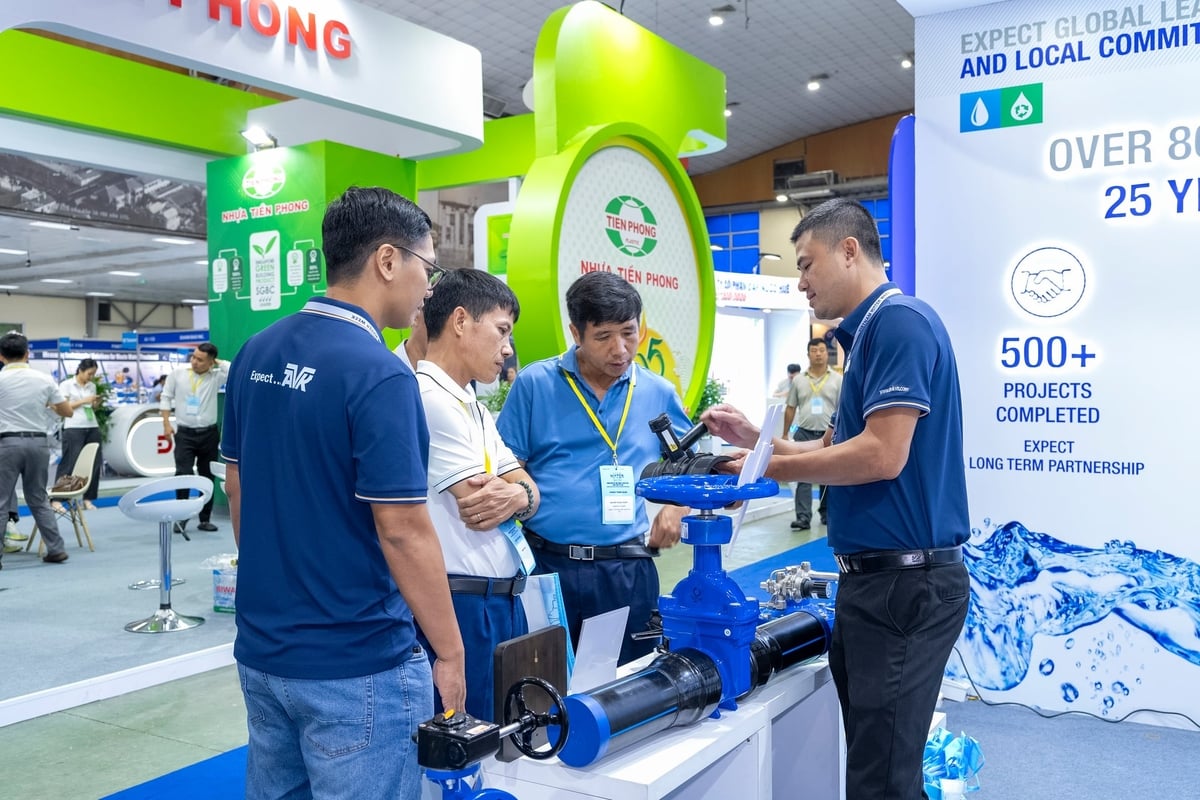 Khu triển lãm chuyên ngành sẽ giới thiệu những công nghệ, thiết bị, giải pháp và mô hình quản lý tiên tiến trong các lĩnh vực cấp nước và thoát nước. Ảnh: VWSA.
