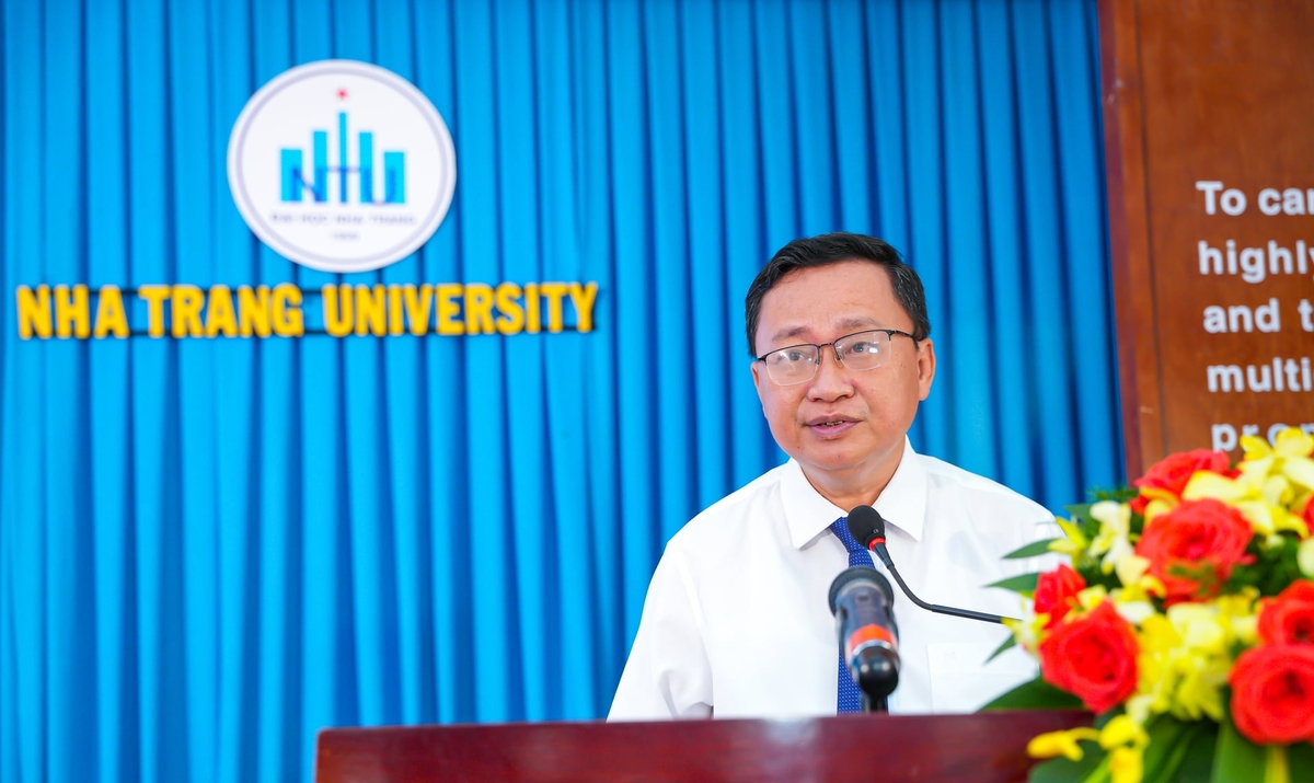 Tiến sỹ Quách Hoài Nam, Hiệu trưởng Trường Đại học Nha Trang. Ảnh: NT.