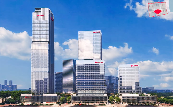 Phối cảnh dự án Lotte Eco Smart City Thủ Thiêm. Ảnh: Phát Đạt.