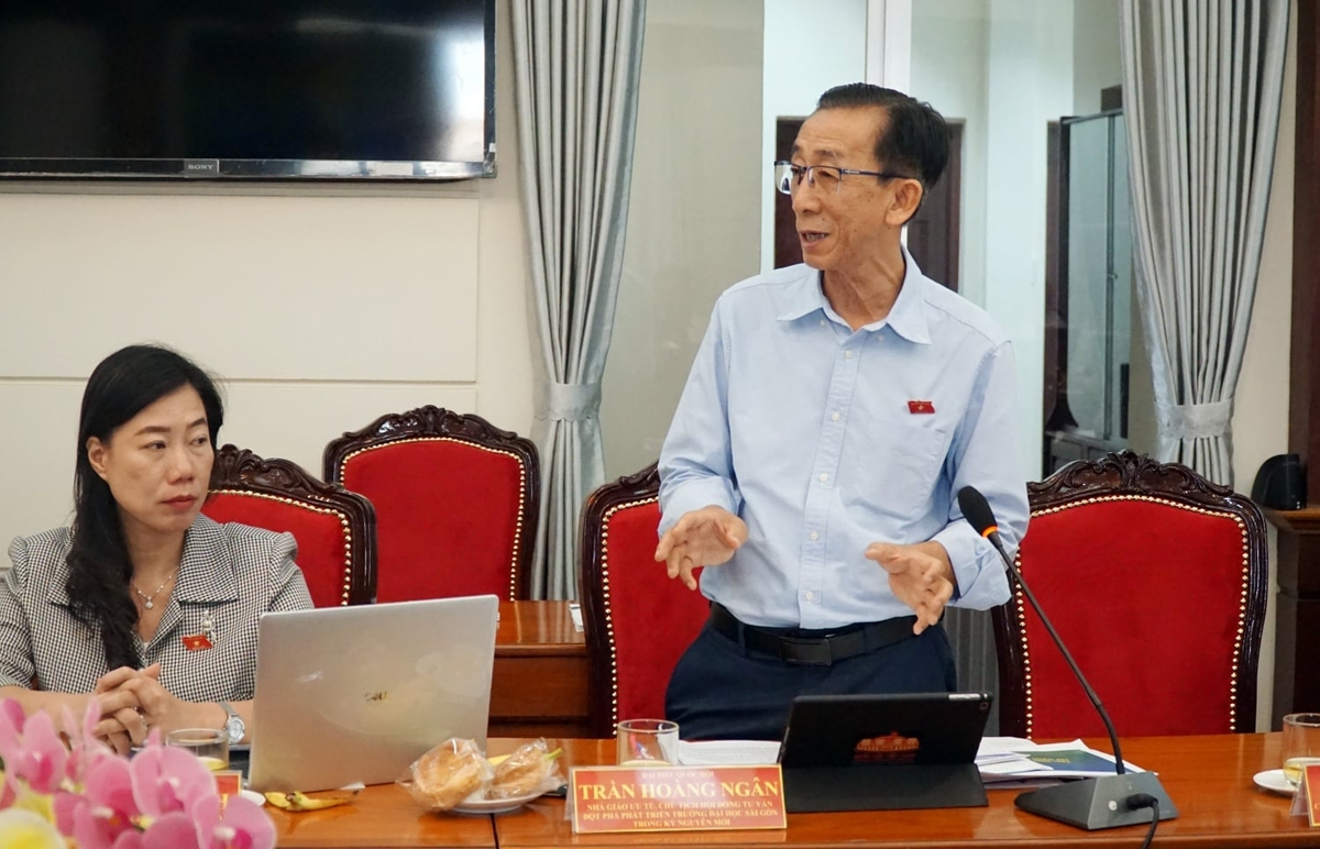 Đại biểu Quốc hội, PGS.TS Trần Hoàng Ngân kiến nghị Luật cần tiếp thu tối đa các đề xuất xác đáng từ thực tiễn doanh nghiệp. Ảnh: Petrovietnam.