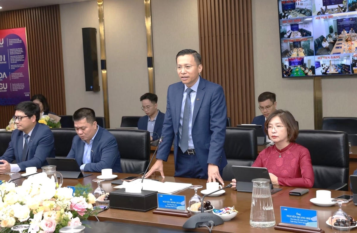 Ông Phạm Như Ánh - Tổng giám đốc MB phát biểu tại sự kiện. Ảnh: MB.