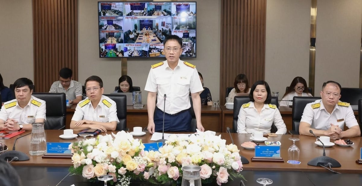 Ông Mai Sơn - Phó Cục trưởng Cục Thuế phát biểu tại sự kiện. Ảnh: MB.